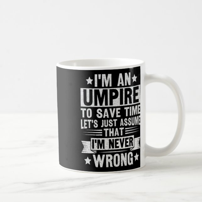Mug Umpire Funny Sketll Design For An Umpire  (Droite)