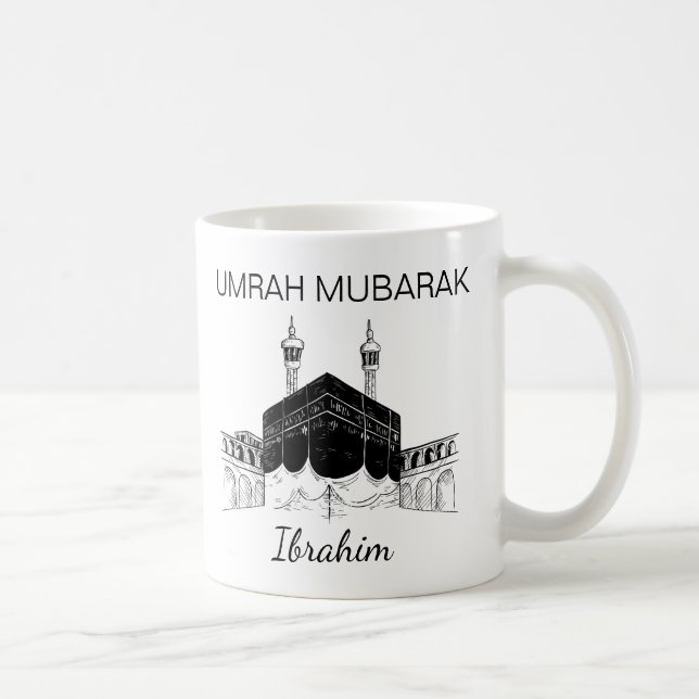 Mug Umrah Moubarak Hajj Mubarak Kaabah Nom Mubarak (Droite)