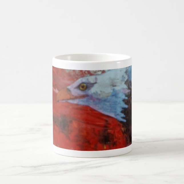 Mug Un aigle flamboyant à la maison dans un ciel ensol (Centre)