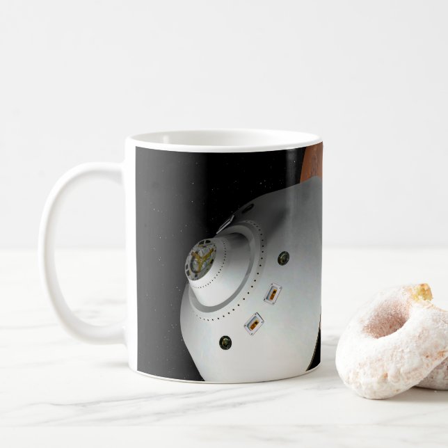 Mug Un Appareil Spatial Encaissé D'Aérocoque En Approc (Avec donut)