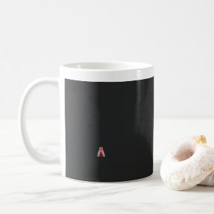Mug un arbre de noël rouge et blanc aux fleurs rouges