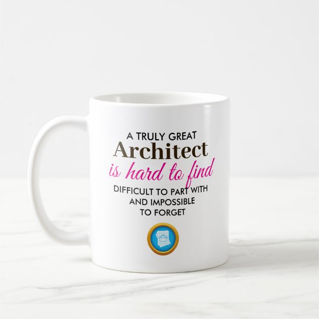 Mug Un Architecte Vraiment Génial – Nom Personnalisé (Gauche)