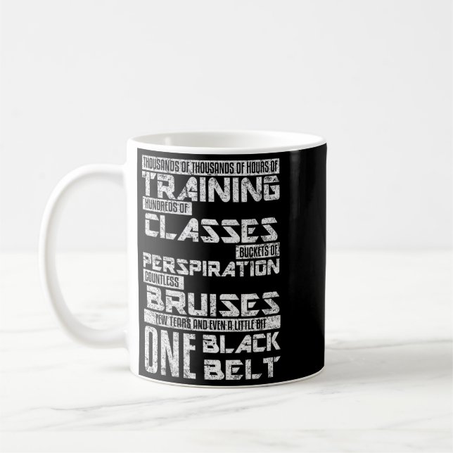 Mug Un art martial de ceinture noire Jiu Jitsu Karate (Gauche)