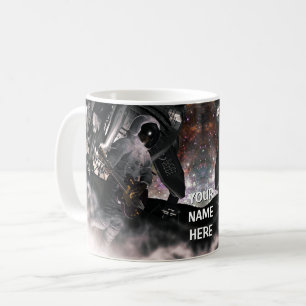 Mug Un astronaute joue de la guitare. Personnalisé
