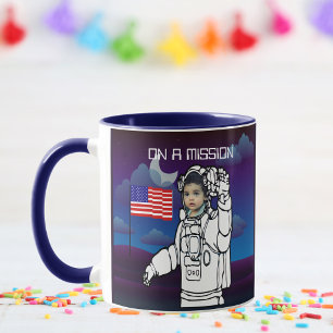 Mug Un astronaute sur la lune Un garçon de l'espace ex