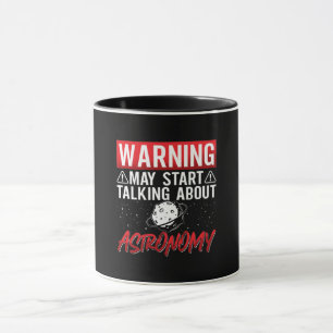 Mug Un avertissement d'astronomie peut commencer des é