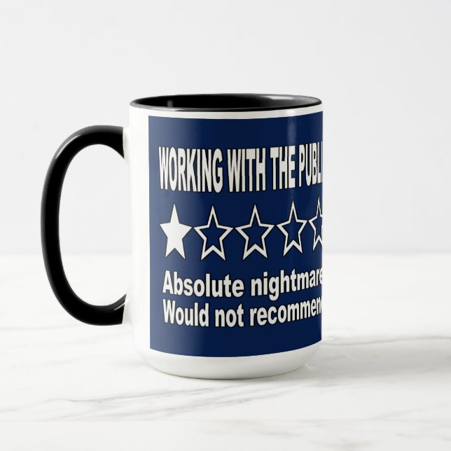 Mug Un avis une étoile bleu (Gauche)