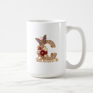 Mug Un ballon doré élégant en forme de lettre