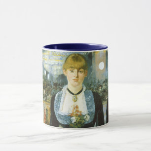 Mug Un bar aux Folies Bergere by Edouard Manet
