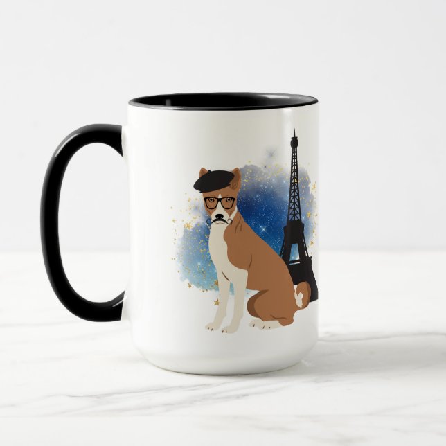 Mug Un Basenji à Paris drôle de chien (Gauche)