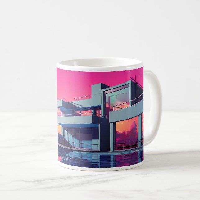Mug Un bâtiment dans l'art pop (Devant droit)