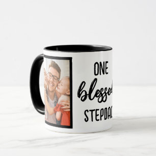 Mug Un beau-père béni Photo moderne de la fête des p