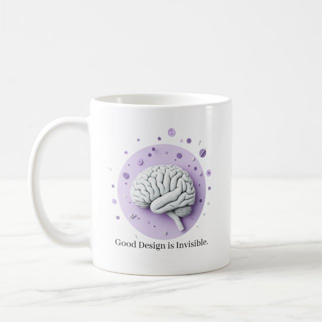 Mug Un bon design est invisible (Gauche)