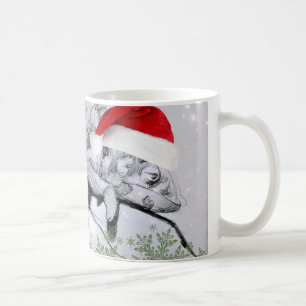 Mug Un bouclage de Noël de caméléon