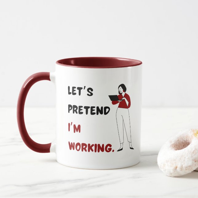 Mug Un cadeau de bureau unique avec une citation amusa (Avec donut)