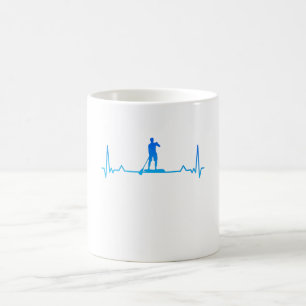 Mug Un cadeau de Heartbeat Up Paddleboard