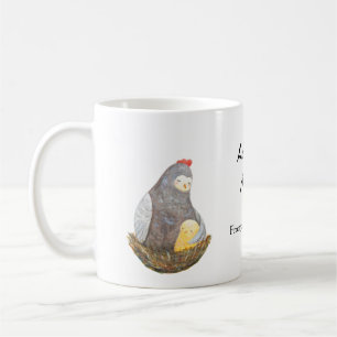 Mug Un cadeau personnalisé de poulets et de poulets p