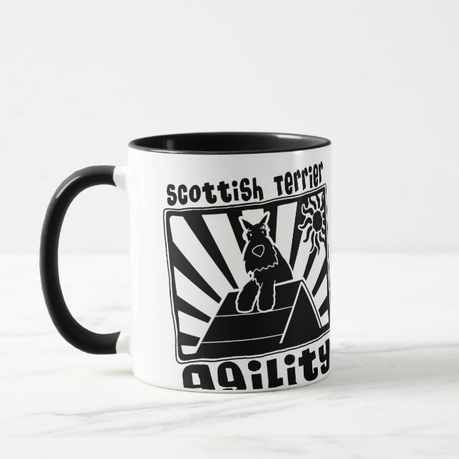 Mug Un-Cadre d'agilité de Terrier d'écossais (Gauche)