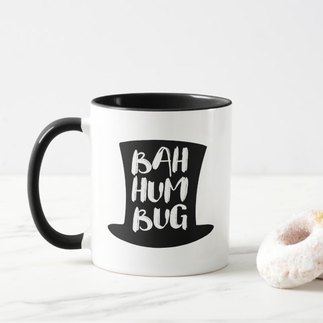 Mug Un café de Noël Carol Bah Humbug (Avec donut)