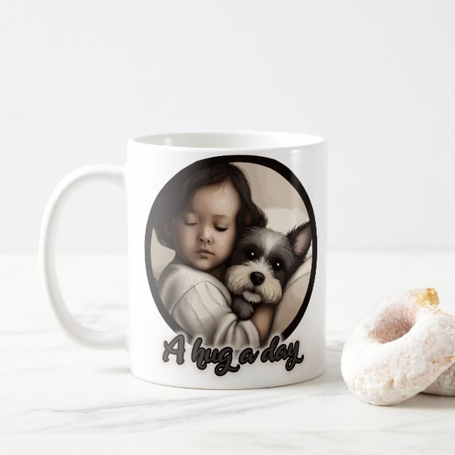 Mug Un câlin par jour (Avec donut)