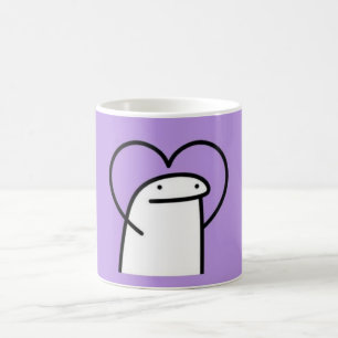 Mug Un caricaturiste en forme de coeur