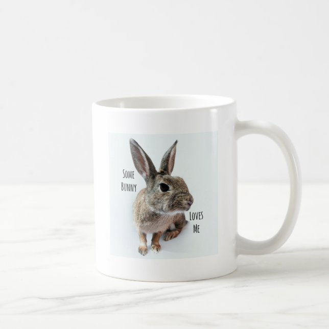 Mug Un certain lapin m'aime lapin Pâques de collection (Droite)