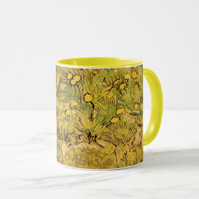 Mug Un champ de fleurs jaunes par Vincent van Gogh (Devant droit)