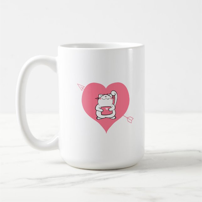 Mug Un chat qui montre son amour (Gauche)
