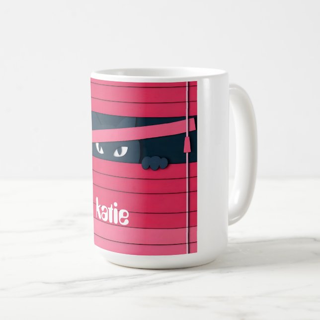 Mug Un chat stylisé minimaliste (Devant droit)