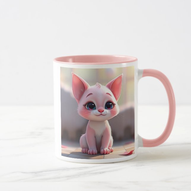 Mug Un chat tout doux, tout mignon, attend son festin. (Droite)