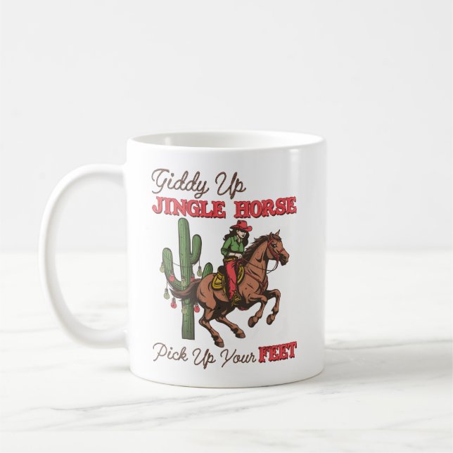 Mug Un Cheval À Jingle, Un Cowboy (Gauche)