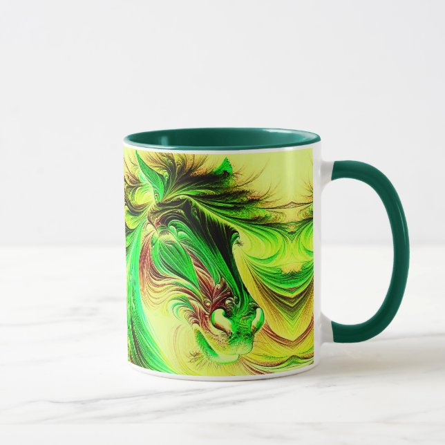 Mug Un cheval fougueux aux couleurs vives. (Droite)
