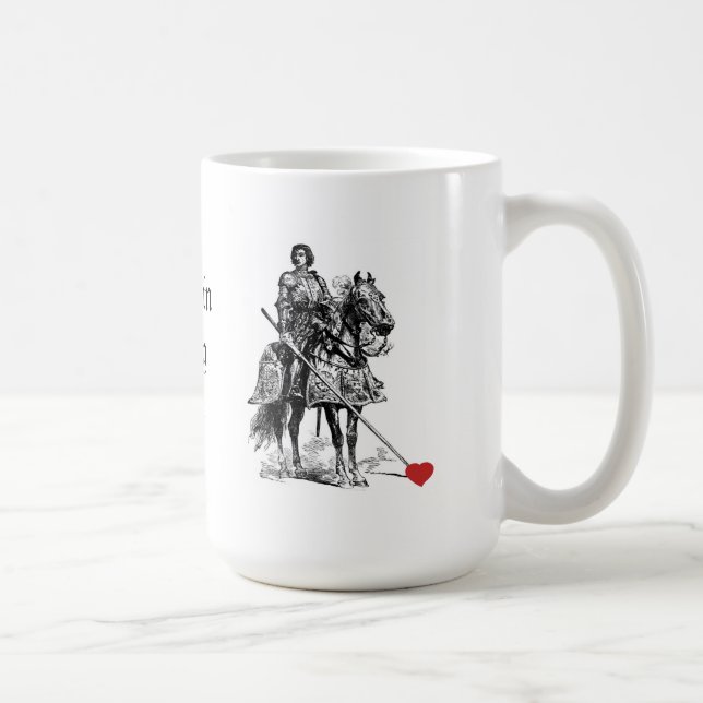 Mug Un chevalier romantique amusant dans un Humour d'a (Droite)