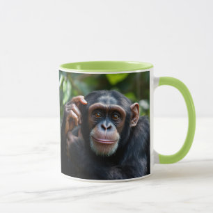 Mug Un chimpanzé en pleine réflexion.