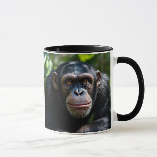Mug Un chimpanzé te fixe droit dans les yeux. (Droite)