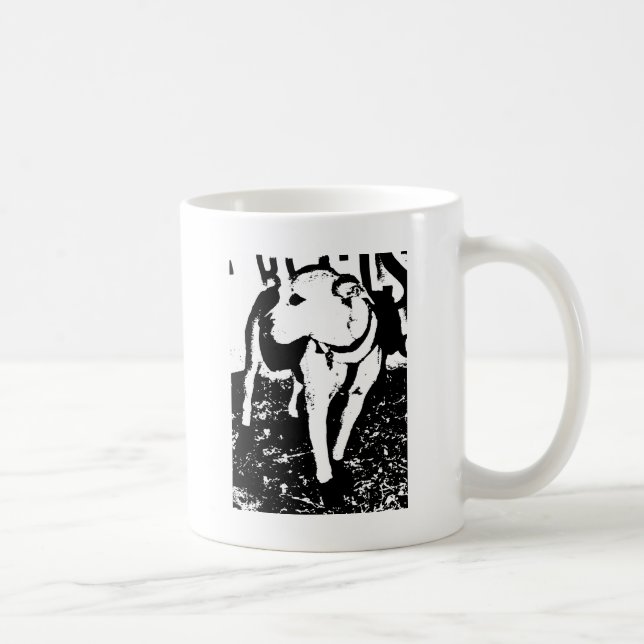 Mug Un chiot mélangé monochromatique de Pitbull de (Droite)