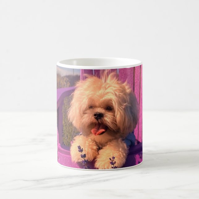 Mug Un chiot Shih Tzu mignon et amical sourit (Jours d (Centre)