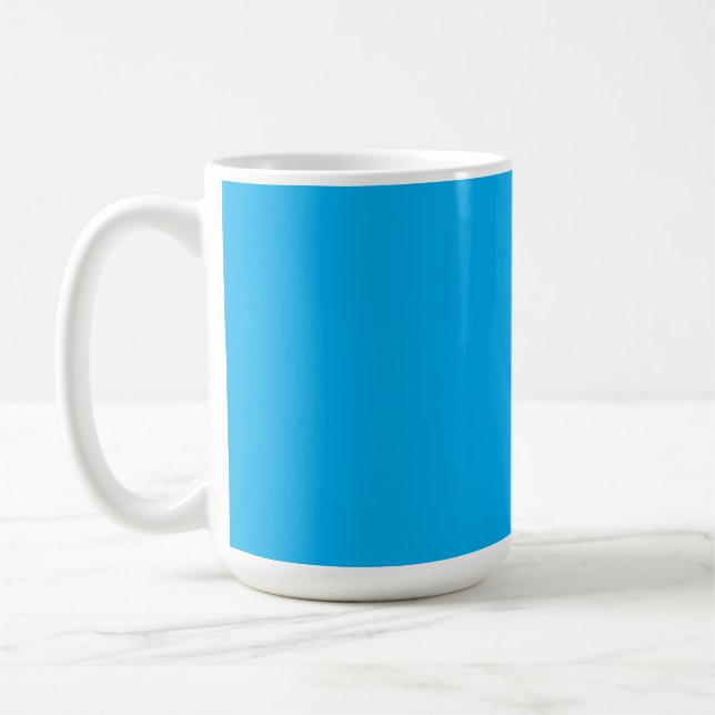 Mug Un ciel bleu vif avec quelques clous blancs épars (Gauche)