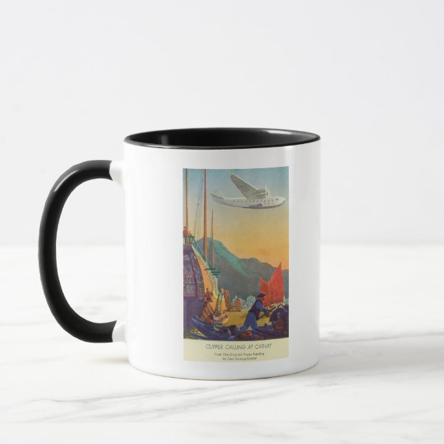 Mug Un Clipper Panaméricain survole la Chine (Gauche)