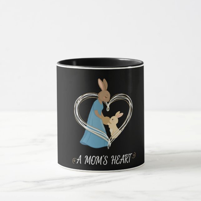 Mug Un cœur de maman | Mère adorable et illustrations  (Centre)