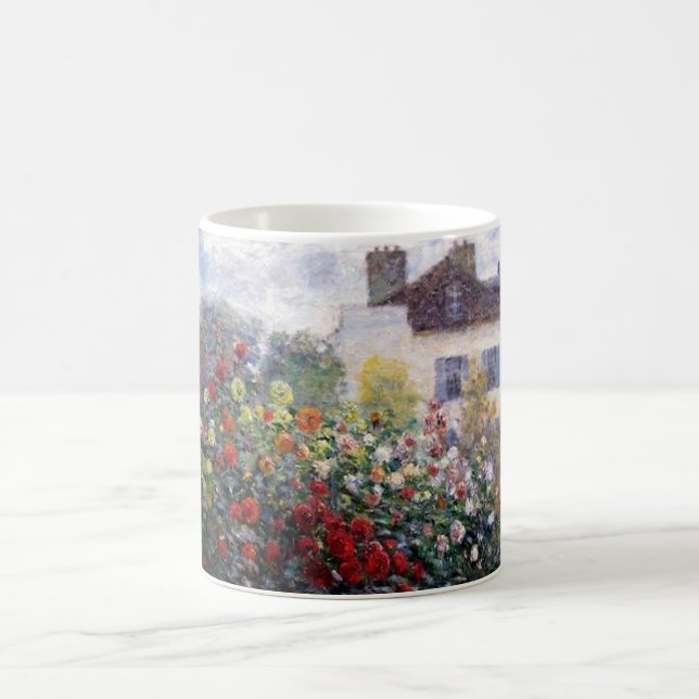 Mug Un coin du jardin avec des dahlias (Centre)