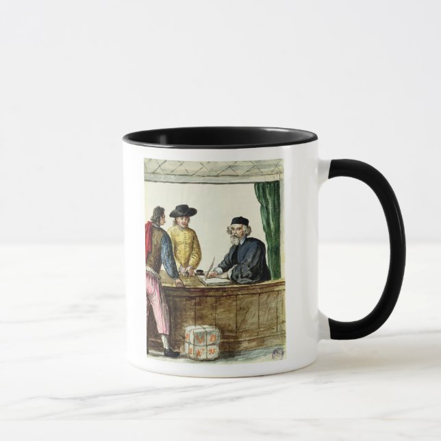 Mug Un commerçant juif avec deux clients (Droite)