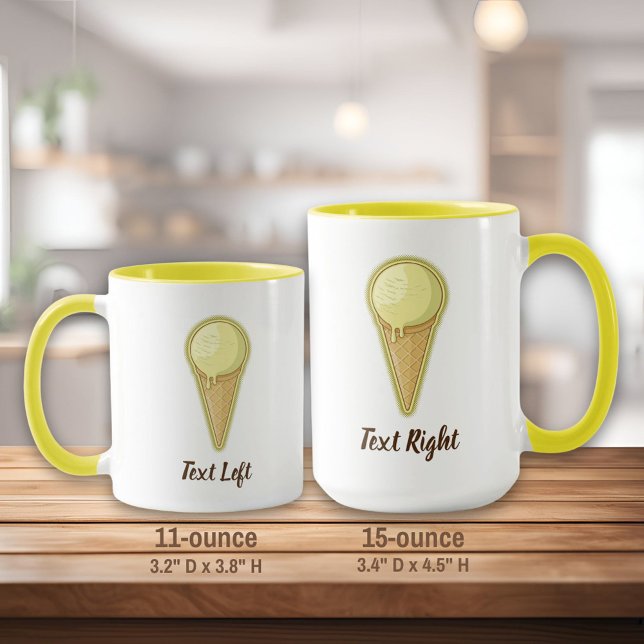 Mug Un cône de crème glacée à bille (Créateur téléchargé)