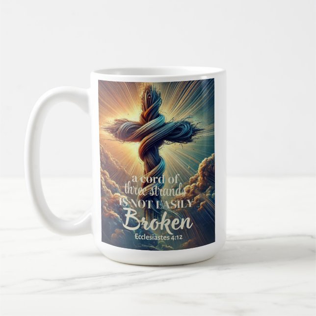 Mug "Un cordon de trois brins" Ecclesiastes 4:12 (Gauche)