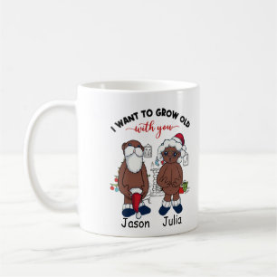 Mug Un couple noir, je veux vieillir avec toi