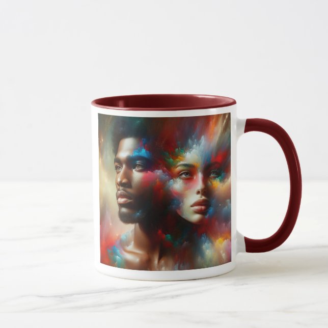 Mug Un couple regardent au loin. (Droite)