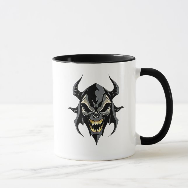 Mug Un crâne de démon en colère. (Droite)