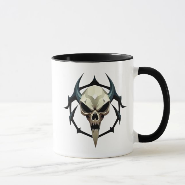 Mug Un crâne encerclé d'épines (Droite)