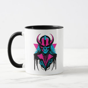 Mug Un crâne médiéval vibrant de Zombie