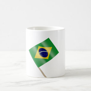 Mug Un cure-dents avec drapeau brésilien